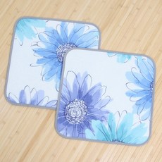 La Pomme 3D透氣網眼印花坐墊 2入, 鮮花