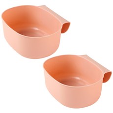 이코디 다용도 키친 걸이식 쓰레기통, 핑크, 2개