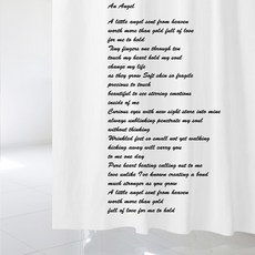 設計樹叢 an angel 浴簾 + 塑膠掛環 12p, 1套