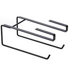 블럭마트 키친타올 행주걸이 2구, 블랙, 1개