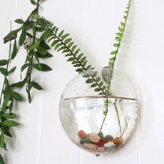 FNC 半月壁掛玻璃花瓶, 單一顏色