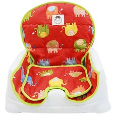 러브스티치 부스터커버 + 방석, 코끼리레드