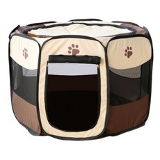 바이셀 펫 원터치 놀이텐트, 아이보리, 1개