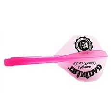 Condoolee飛鏢尾翼大學校徽 Clear Pink 標準 L 33.5mm, 1個