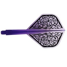 Condo Dart飛鏢鏢翼 框架 清晰紫色 標準 L 33.5mm, 1個