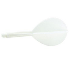 Condo Dart飛鏢 白色 泪滴 L 33.5mm, 1個