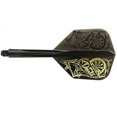 Condoel飛鏢 飛鏢盤 黑色金色 小 M 27.5mm, 1個