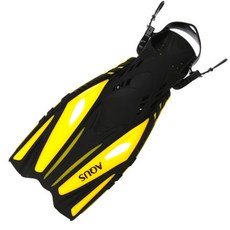 아쿠스 라쉬 스노클링 오리발 숏핀 M AQSF-0004, YELLOW(노랑)