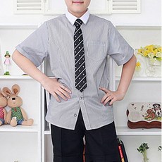 잭키드 주니어용 엔틱 반팔 와이셔츠