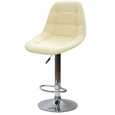 가구느낌 더블단추 빠텐 의자 발유, 아이보리, 1개