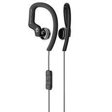 스컬캔디 정품 유선 방수 이어폰 Chops Flex Sport, 블랙
