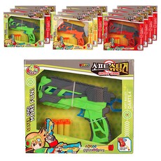 HAPPY FRIENDS 소프트 슈팅건 장난감 12p, 랜덤 발송