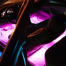 3S Brilliant Lighting 汽車氣氛燈 4燈條, 粉紅色, 1個
