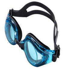 AQUWIN 一般用泳鏡 + 鏡盒 CS295, 水藍黑