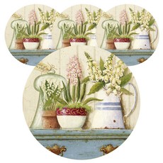 ecody 經典插畫杯墊 4入, F