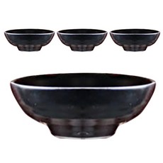 리엔 마리 분청 찬기 소, 블랙, 4개입