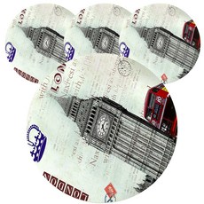 이코디 트레블 코스터 4p, B, 1개