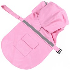 ZEZEPET 寵物用簡約扇形雨衣, 粉色(Y405PDFC016)