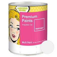 노루페인트 팬톤 멀티 에그쉘광 페인트, Bright White (11-0601), 1L, 1개