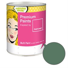 노루페인트 팬톤 멀티 에그쉘광 페인트, 다크아이비, 4L, 1개