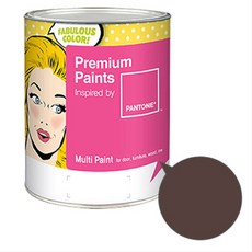 노루페인트 팬톤 멀티 에그쉘광 페인트, 캐슈넛, 4L, 1개