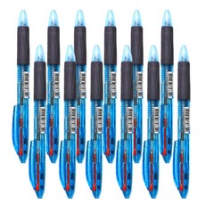 牽牛花滑套式 4 色圓珠筆 0.7, 藍色, 12個