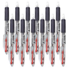 morning glory Slip-on 4色原子筆 0.7mm, 白色, 12個