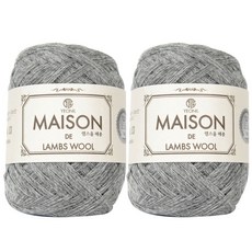 연일섬유 램스울 메종 뜨개실, 45그레이메란지, 2개