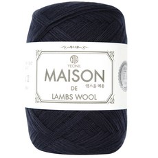 연일섬유 램스울 메종 뜨개실, 48진남색, 1개