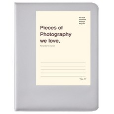 Toby 相簿 口袋式相簿 4x6 空白, 灰色, 40張