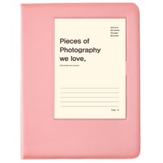 Toby 相簿 口袋式相簿 4x6 空白, 粉紅色, 40張