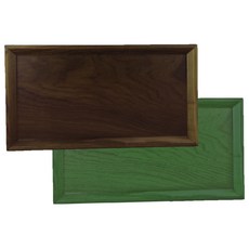 고운공예 특수컬러 직사각 접시 2p 세트, 초록, 브라운, 2개