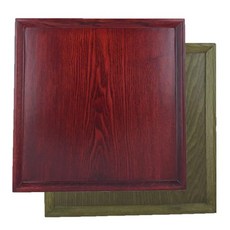 高雲工藝 特殊顏色正方形託盤 卡其色 + 酒紅色, 混合顏色, 1個