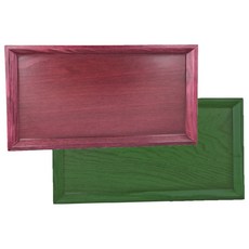 고운공예 특수컬러 직사각 접시 2p 세트, 초록, 핑크, 2개