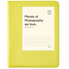 Toby相簿 口袋式相簿 4x6 黑卡紙, 萊姆綠, 40張