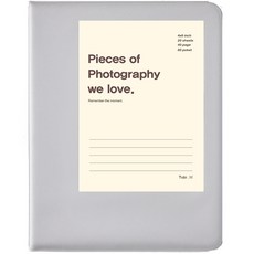 토비앨범 포켓앨범 4x6 흑지, 그레이, 40매