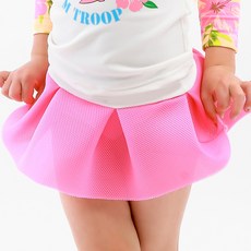 GOING KIDS 女童款素色短泳裙