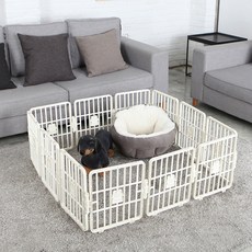 簡約寵物用圍欄 12入+卡扣 12入, 珍珠象牙