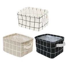 THE ZAKKA 布質方形收納籃3件組, Q301ZHSB095, 1套