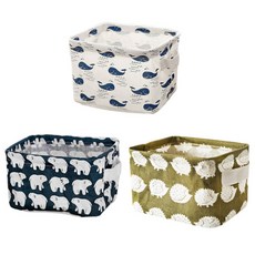 THE ZAKKA 布質方形收納籃3件組, Q301ZHSB096, 1套