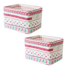 더자카 패브릭 사각 바스켓 2종, B타입, 1세트