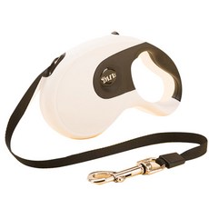 Block Mart 貓狗奢華自動牽繩, 白色