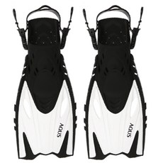 AQUS Rash浮潛蛙鞋 短版 L AQSF-0004, 白色的