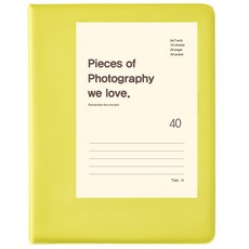 Toby口袋相簿 5x7 黑紙, 萊姆綠, 40張