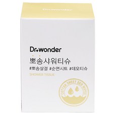 닥터원더 뽀송 샤워티슈, 6g, 1개