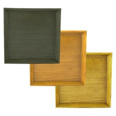 고운공예 특수컬러 정사각 접시 3p, 연두, 노랑, 회색, 3개