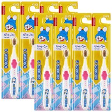 CLIO 哆啦A夢孩童牙刷 第1階段, 粉色, 8個, 1入