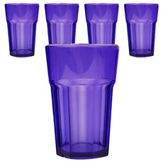 미르코리아 8각컵 420ml 14oz, 블루, 5개