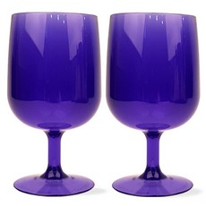 Mir PC 高腳杯 藍色, 2個, 340ml