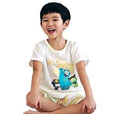 아이버 키즈용 핫썸머 스푸키즈 5부 실내복